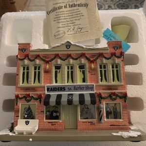 Oakland Raiders village Barbershop